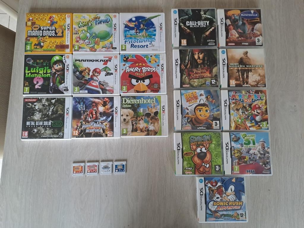 Nintendo 3DS + DS games Mario, Pokemon, Sonic ......, Postzegels en Munten, Postzegels | Volle albums en Verzamelingen, Ophalen