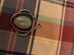 pendentif vintage en onyx, Bijoux, Sacs & Beauté, Enlèvement ou Envoi, Comme neuf, Vert, Autres matériaux
