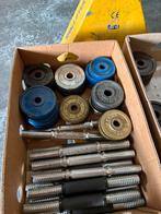 Schijven, halterstangen en sluitingen, Sports & Fitness, Équipement de fitness, Enlèvement, Utilisé, Barre d'haltères