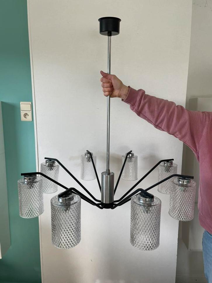 Vintage kroonluchter, Huis en Inrichting, Lampen | Plafondlampen, Gebruikt, Ophalen