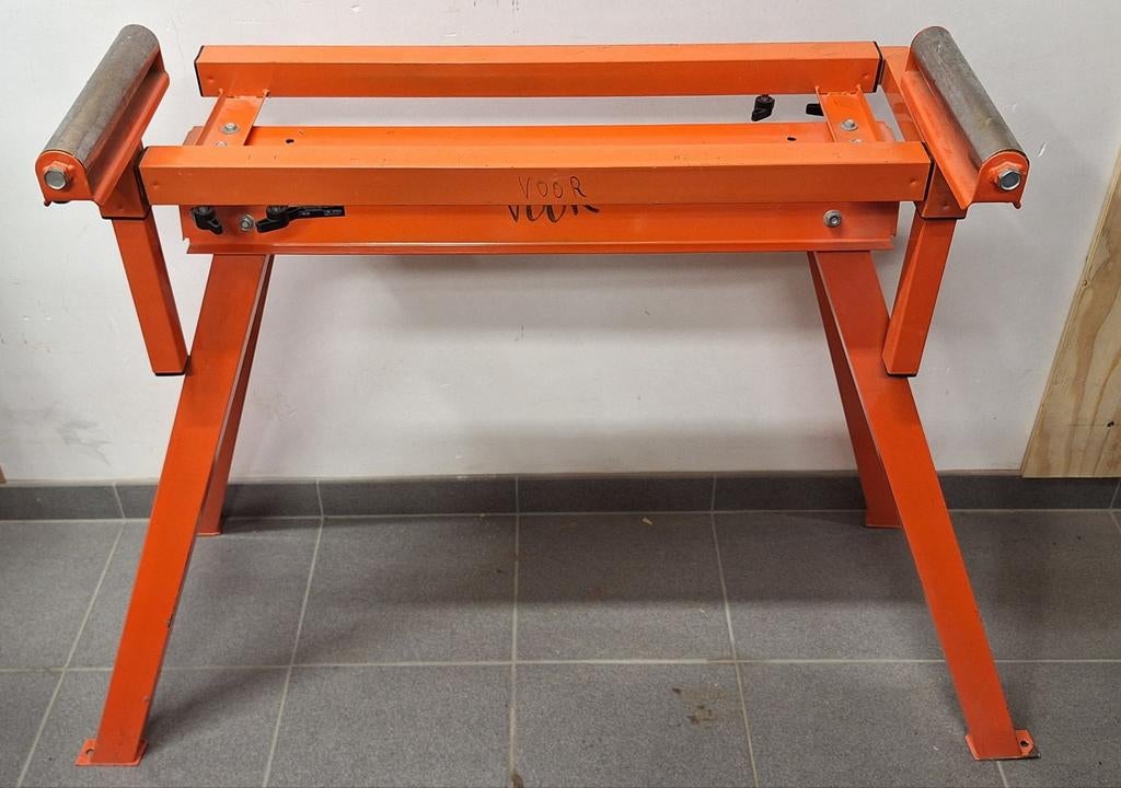 Châssis robuste universel/ajustable pour machines (scies)., Enlèvement, Utilisé, 70 à 120 cm