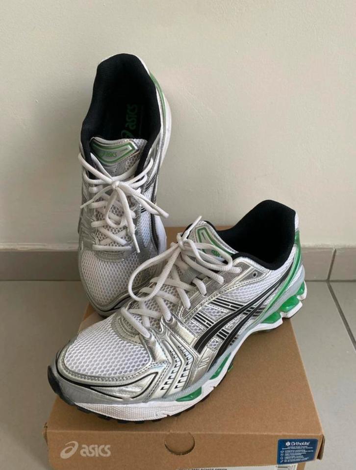 Asics Gel-Kayano 14 Malachite Green / White, Kleding | Heren, Schoenen, Zo goed als nieuw, Sneakers, Ophalen of Verzenden