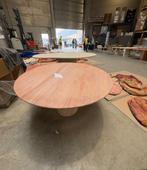 Marmer ronde tafel, Ophalen, Marmer, 150 tot 200 cm, Rond