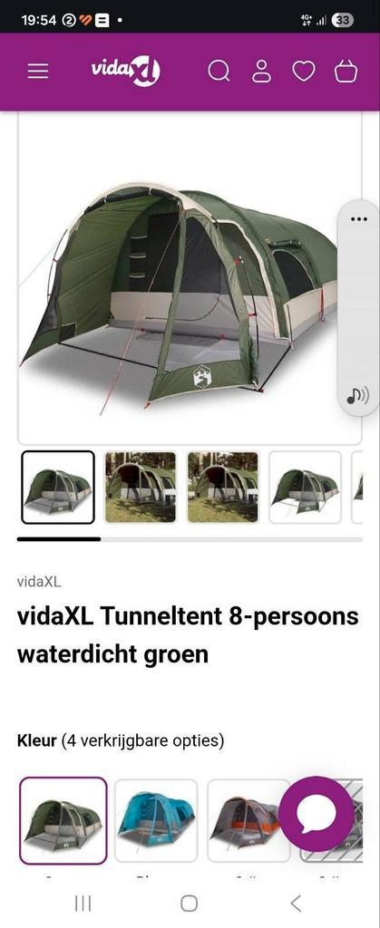 Te koop mooie Groote degelijke tent, Caravans en Kamperen, Tenten, Ophalen