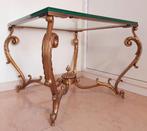 DEMAREZ Console — Verguld messing & glas — Mid-century, Antiek en Kunst, Ophalen