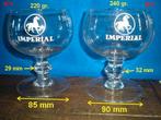 IMPERIAL Twee verschillende glazen, Ophalen of Verzenden, Zo goed als nieuw, Glas of Glazen