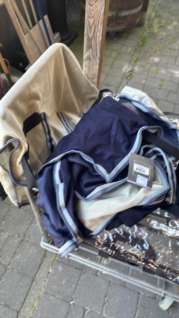 Couverture anti-mouches, Neuf, Bleu, Couverture anti-mouches, Encolure amovible