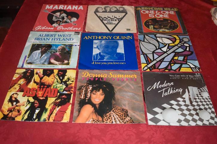 45t's top Hits (top kwaliteit), Cd's en Dvd's, Vinyl | Pop, Zo goed als nieuw, 1960 tot 1980, Overige formaten, Ophalen of Verzenden