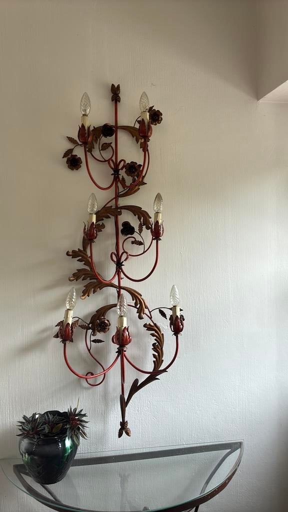 Paire d’appliques murales a sept feux, Antiquités & Art, Antiquités | Éclairage, Enlèvement