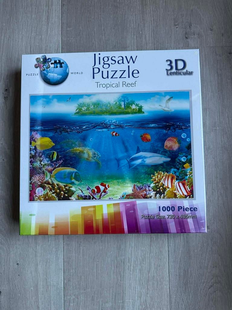 Puzzel 3D 1000 stuks., Ophalen, 500 t/m 1500 stukjes, Nieuw