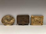 Drie asbakken ( messing ), Antiek en Kunst, Ophalen of Verzenden, Koper