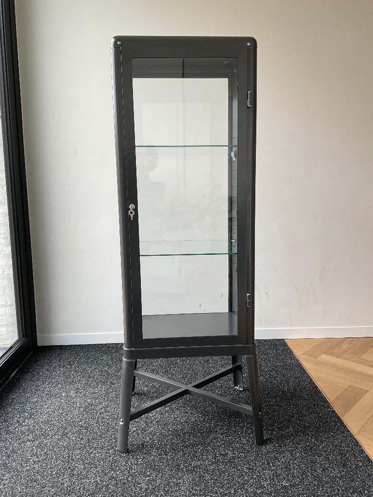 Vitrinekast, Huis en Inrichting, Kasten | Vitrinekasten, Zo goed als nieuw, 100 tot 150 cm, Minder dan 50 cm, 25 tot 50 cm, Met deur(en)