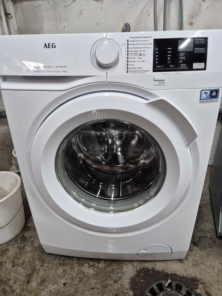 Aeg was machine, Elektronische apparatuur, Wasmachines, Zo goed als nieuw, Voorlader, 6 tot 8 kg, 85 tot 90 cm, 1600 toeren of meer