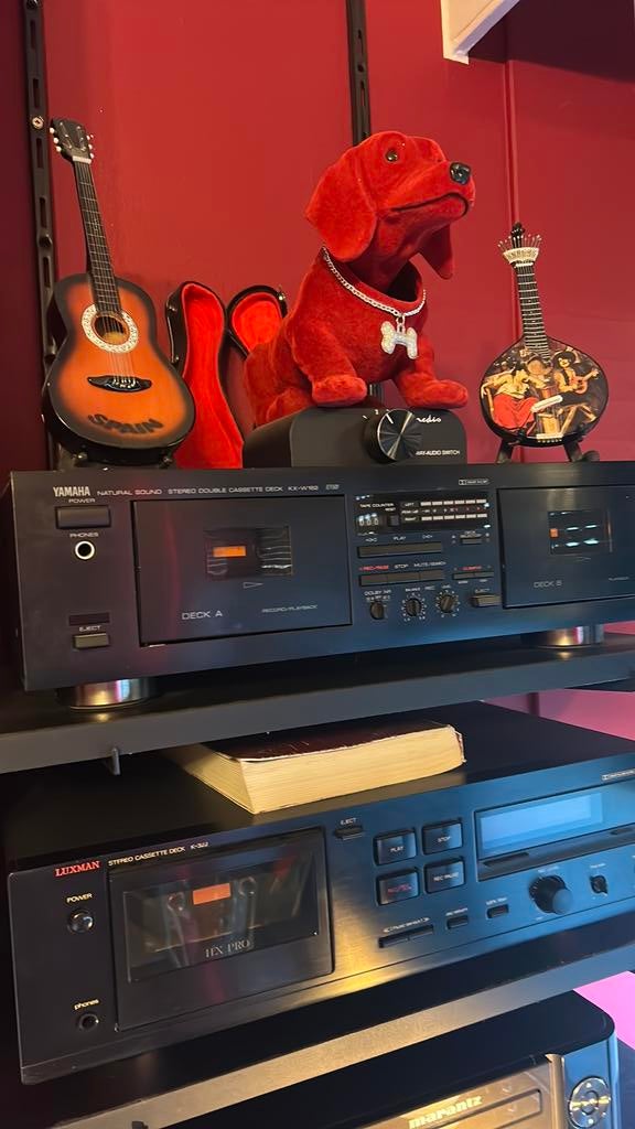 Dubbel Cassettedeck Yamaha kx-w 162, Ophalen, Zo goed als nieuw, Cassettedeck