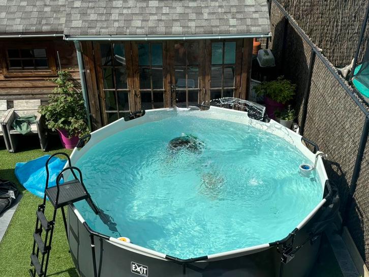 Exit toys Opzetzwembad 360cm diameter, zwart., Tuin en Terras, Zwembaden, Gebruikt, Overige typen, Ophalen