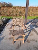 2 tuinstoelen in teak, Tuin en Terras, Tuinstoelen, Ophalen, Zo goed als nieuw, Teakhout, Inklapbaar