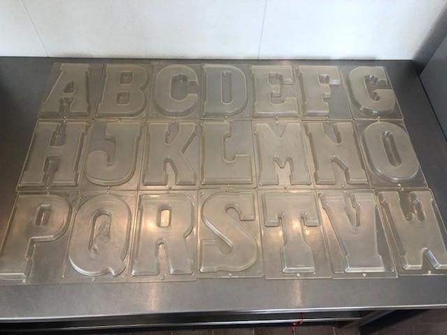 Chocolade Lettervormen 100 gr., Ophalen of Verzenden, Zo goed als nieuw