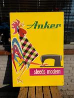Groot Anker naaimachines reclamebord XL, Ophalen, Gebruikt, Reclamebord