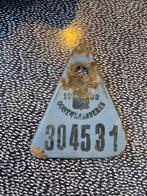 Oude taksplaat fiets 1932, Antiek en Kunst, Ophalen of Verzenden