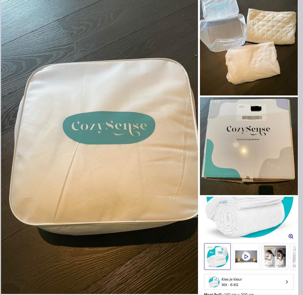 Verzwaringsdeken Cozy Sense, Ophalen, Zo goed als nieuw