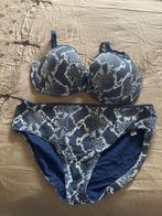 Prima donna bikini blauw slangenprint, Ophalen, Gedragen, Blauw, Bikini