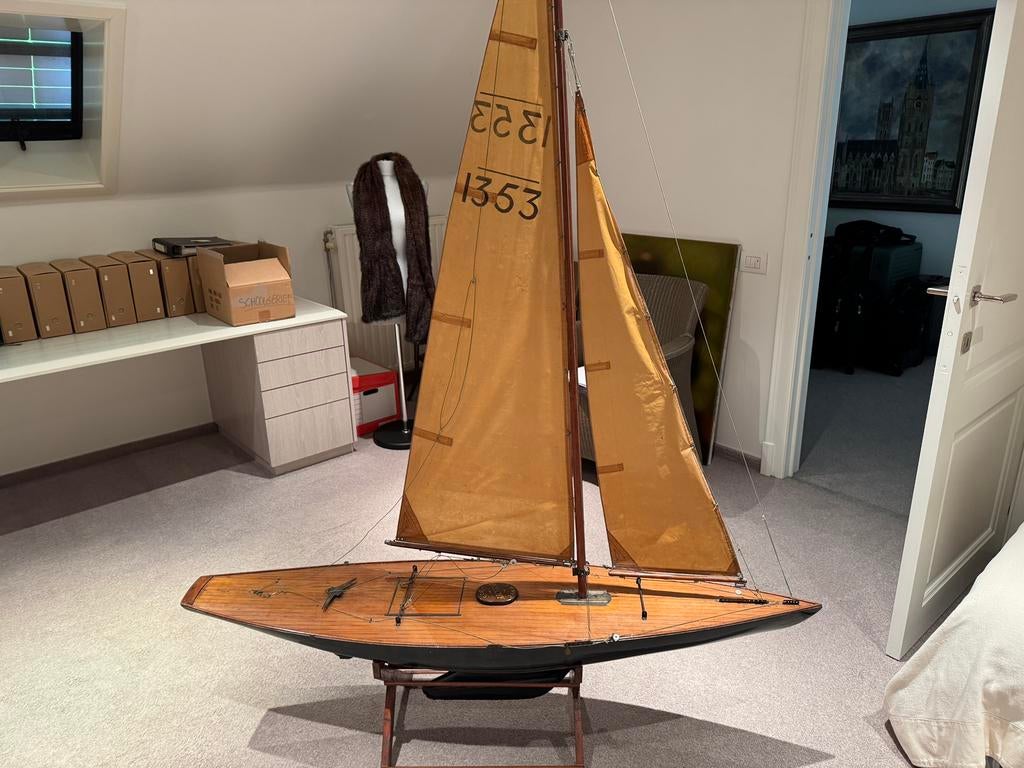 Antieke model zeilboor SMMY Queechy 1923, Ophalen, Gebruikt, Groter dan 1:32, Overige merken