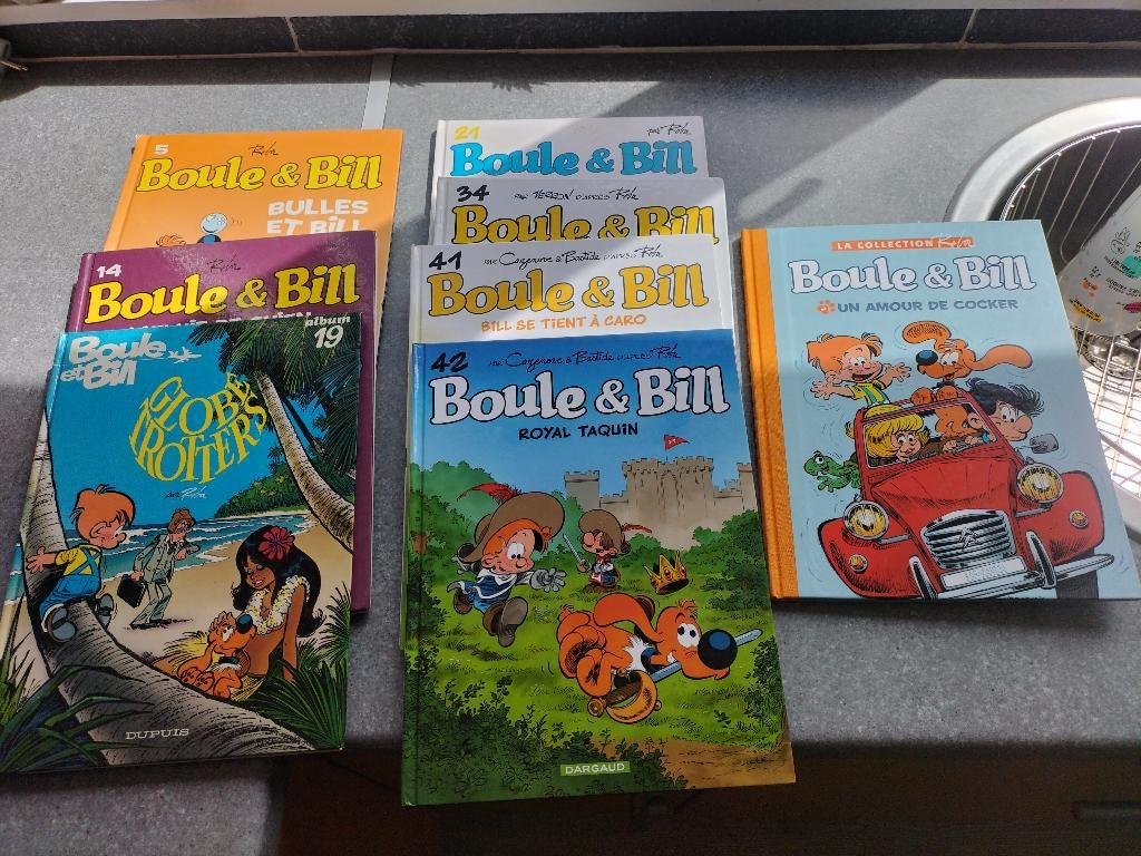 8 bandes dessinées Boule et Bill, Enlèvement