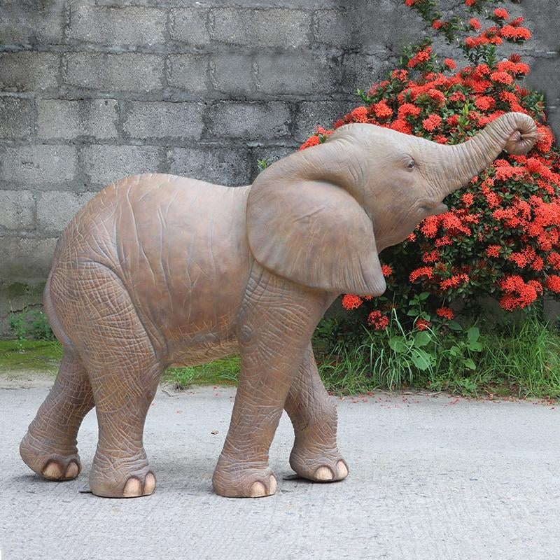 Elephant Calf beeld – Baby Olifant Lengte 142 cm, Verzamelen, Dierenverzamelingen, Ophalen, Nieuw