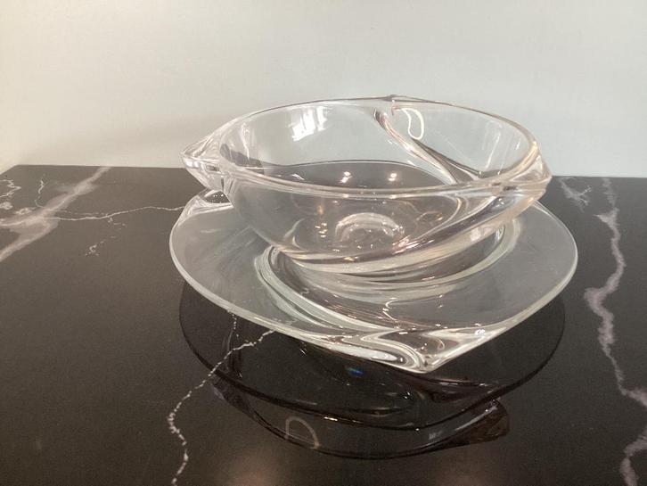 Plat Val Saint Lambert. VSL058/E., Antiquités & Art, Antiquités | Verre & Cristal, Enlèvement