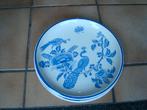 3 Dessertborden Boch, decor Paon Bleu., Antiek en Kunst, Ophalen