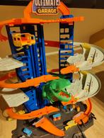 HotWheels Ultimate Garage City vs T-Rex, Mécanique à remonter, Enlèvement, Hot Wheels, Circuit