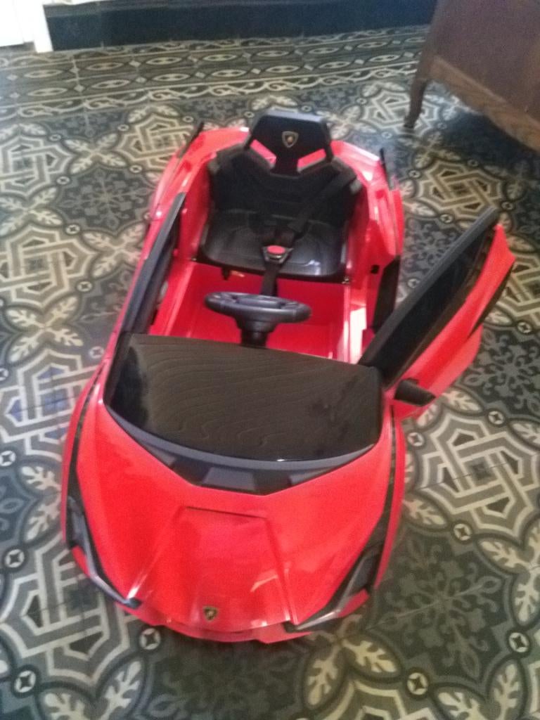 Voiture électrique rouge Lamborghini enfant, Enlèvement, Comme neuf