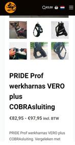 Pride prof werkharnas vero plus cobrasluiting+d ring borstpl, Dieren en Toebehoren, Ophalen