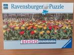 puzzel 1000 st - Ravensburger - panorama tulpen, Hobby en Vrije tijd, Ophalen of Verzenden, 500 t/m 1500 stukjes, Zo goed als nieuw