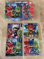 Quatre puzzles PJ Masks de 25, 12, 16 et 20 pièces, Enlèvement ou Envoi, 10 à 50 pièces, Comme neuf, 4 à 6 ans