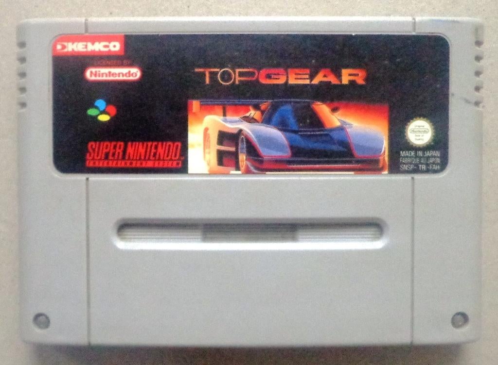 Top Gear voor de Europese Super Nintendo, Consoles de jeu & Jeux vidéo, Jeux | Nintendo Super NES, Enlèvement ou Envoi, Utilisé