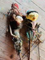 Houten speel poppen voor de poppenkast in Bali en Java, Ophalen, Zo goed als nieuw