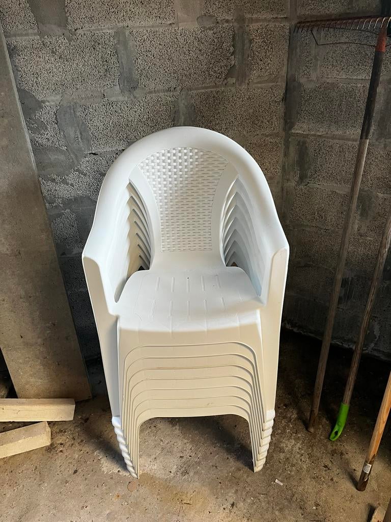 8 chaises de jardin de la marque progarden, Jardin & Terrasse, Enlèvement, Utilisé
