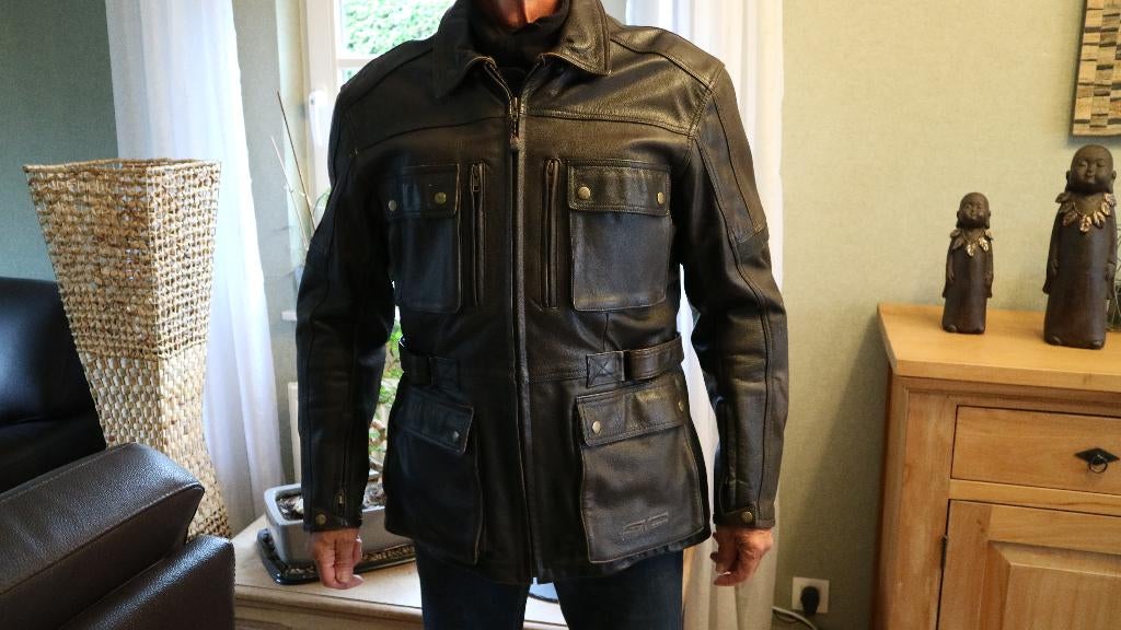 SUPERBE !!! VESTE CUIR MOTO 3/4, Seconde main, Enlèvement ou Envoi, Manteau | cuir, Voir photo