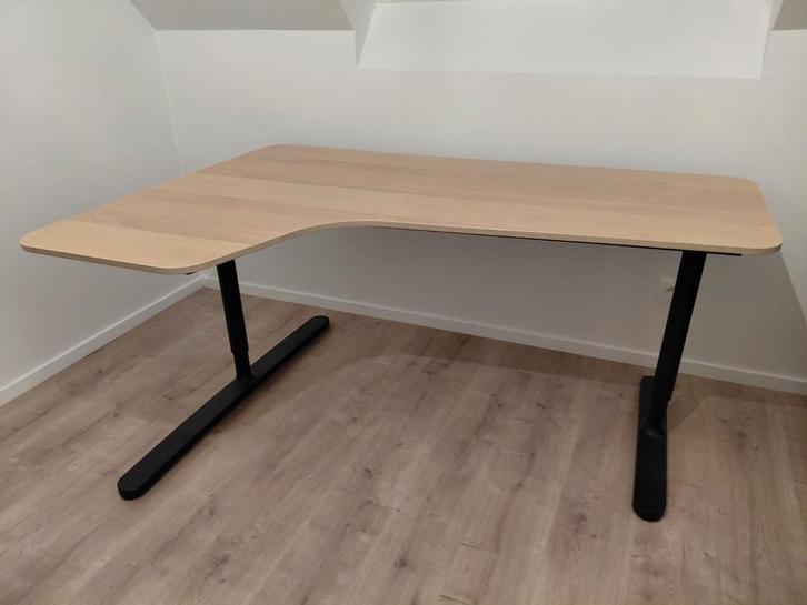 Zwart hoekbureau Bekant IKEA, Huis en Inrichting, Bureaus, Bureau, Ophalen