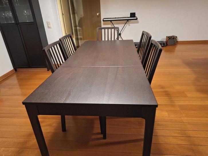 Table (extensible) et chaises ikea Ekedalen (brun), Maison & Meubles, Tables | Tables à manger, 50 à 100 cm, 150 à 200 cm, Cinq personnes ou plus