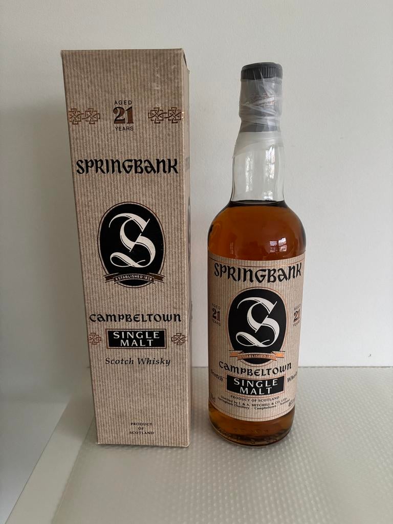 Springbank 21y old botteling, Collections, Vins, Enlèvement ou Envoi, Comme neuf