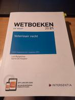 Wetboeken op maat 20/21 Veterinair recht, Enlèvement ou Envoi, Comme neuf