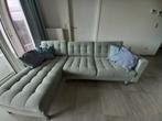 Mooie driezit met longchaise, perfecte staat, Ophalen, Gebruikt, Stof, Modern