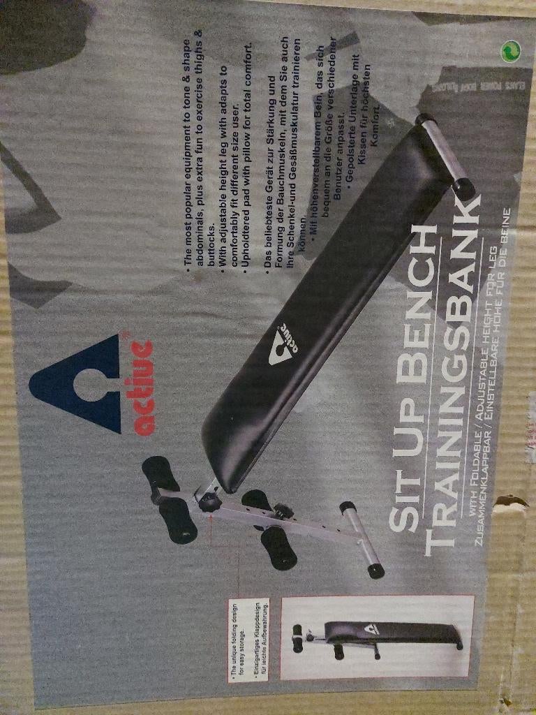 Actieve opvouwbare halterbank — Abdominals & Fitness, Sport en Fitness, Fitnessmaterialen, Gebruikt, Buik, Ophalen