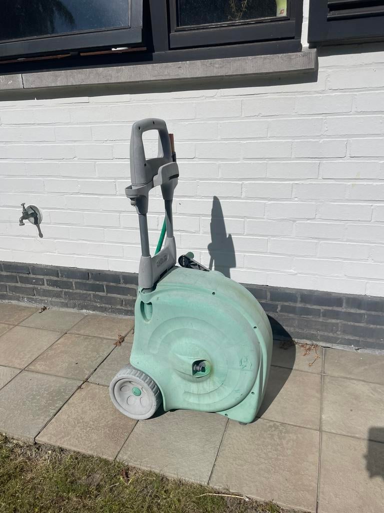 Tuinslanghaspel Hozelock, Jardin & Terrasse, Tuyaux d'arrosage, Enlèvement, Comme neuf, Dévidoir