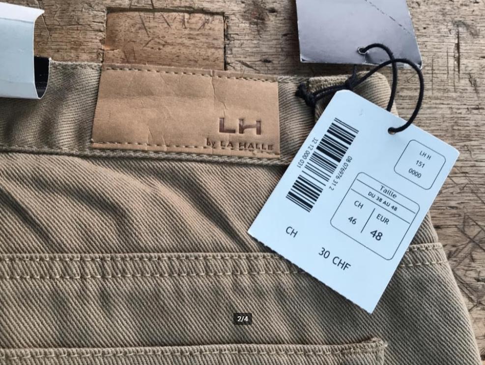 Nieuw beige broek La Halle maat 48, Ophalen of Verzenden, Nieuw, Maat 48/50 (M), Beige