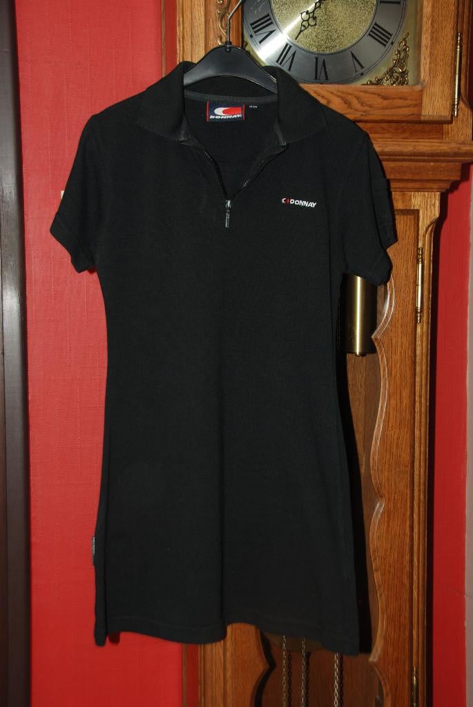Mooie zwarte polojurk „Donnay” T164cm of 13/14A Zeer goede!, Kinderen en Baby's, Kinderkleding | Maat 164, Zo goed als nieuw, Meisje