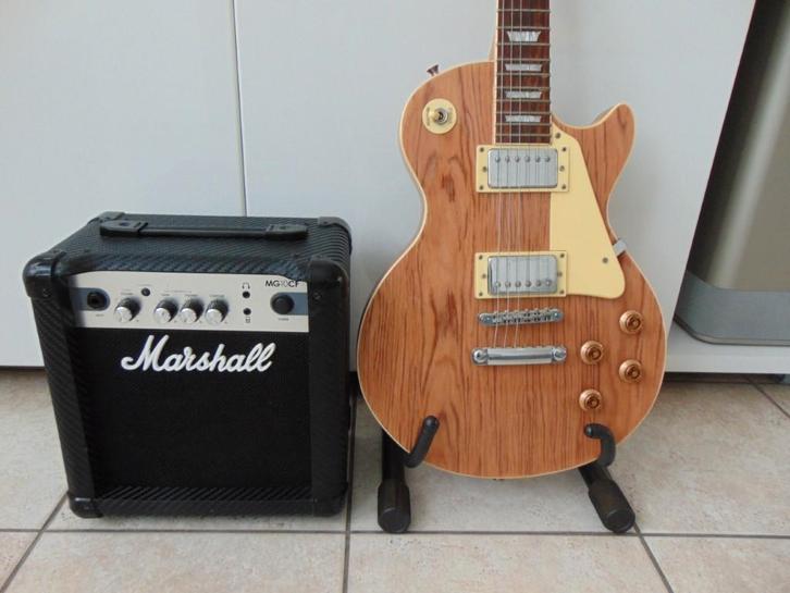 Les Paul Vintage FLP318 + Versterker Marshall MG10CF ., Musique & Instruments, Musiques & Instruments Autre, Neuf, Enlèvement