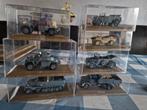 7 ijzere militaire voertuigen in bescherm boxen, Ophalen of Verzenden